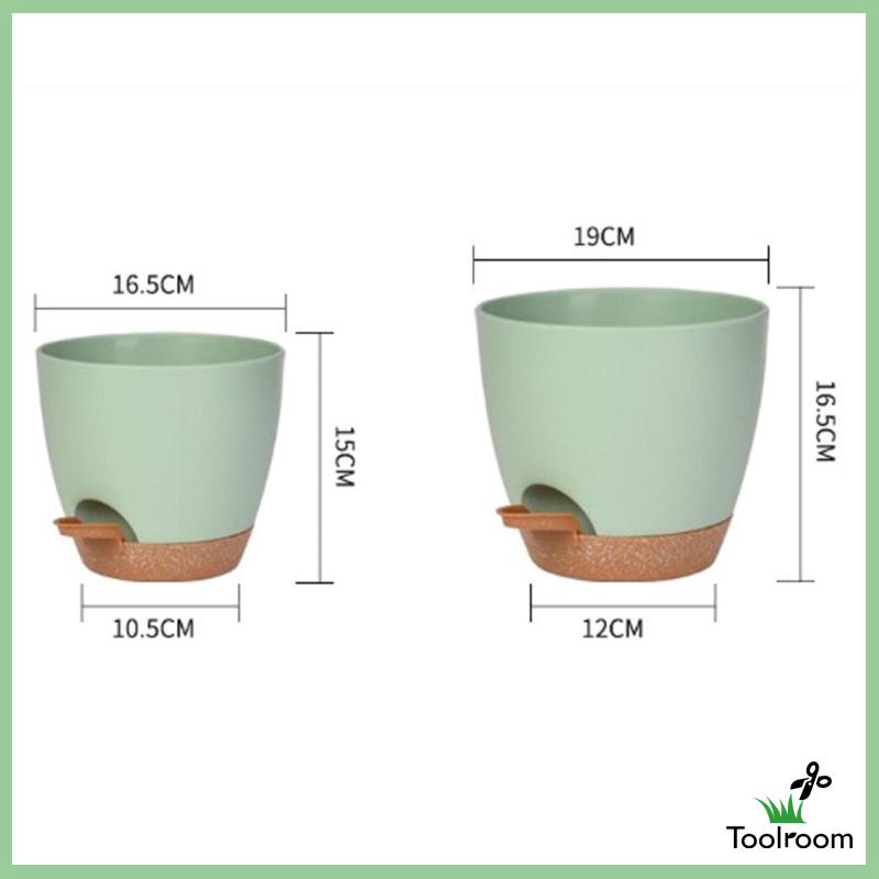 Bộ 3 Chậu Tự Tưới Cây Tự Động Cho Sân Vườn / Văn Phòng