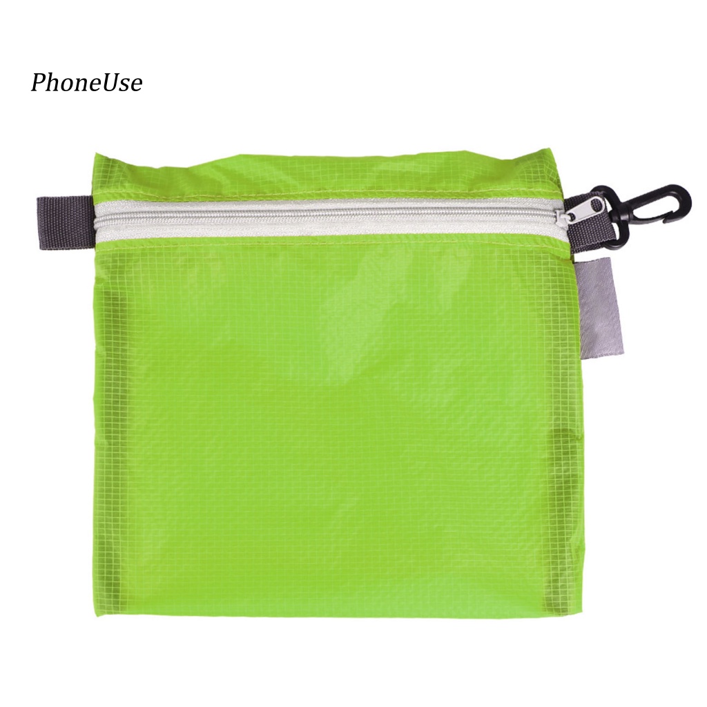 Túi Đựng Đồ Bằng PU Nylon Mịn Có Khóa Kéo Tiết Kiệm Không Gian Đa Năng Chống Thấm Nước