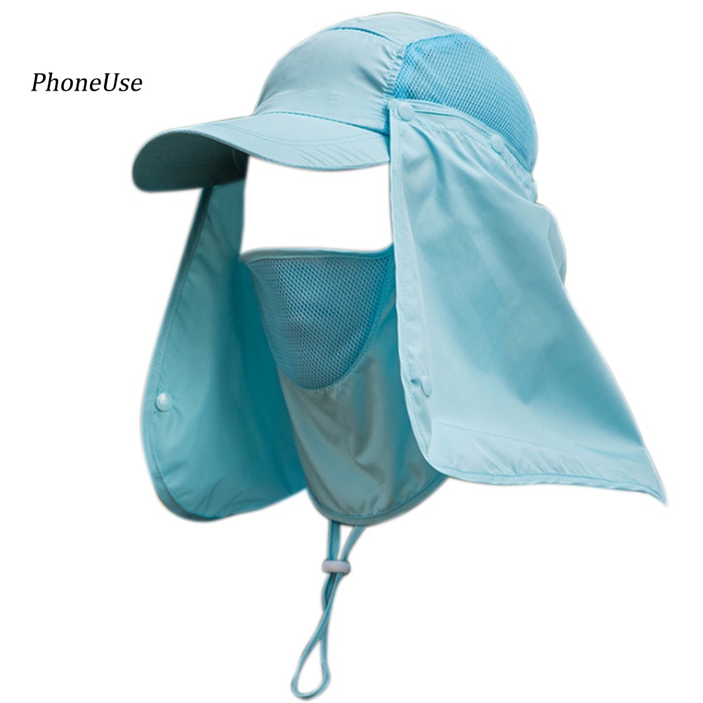 Mũ Che Mặt Bằng PU Chống Tia UV Tiện Dụng Khi Đi Câu Cá / Đạp Xe