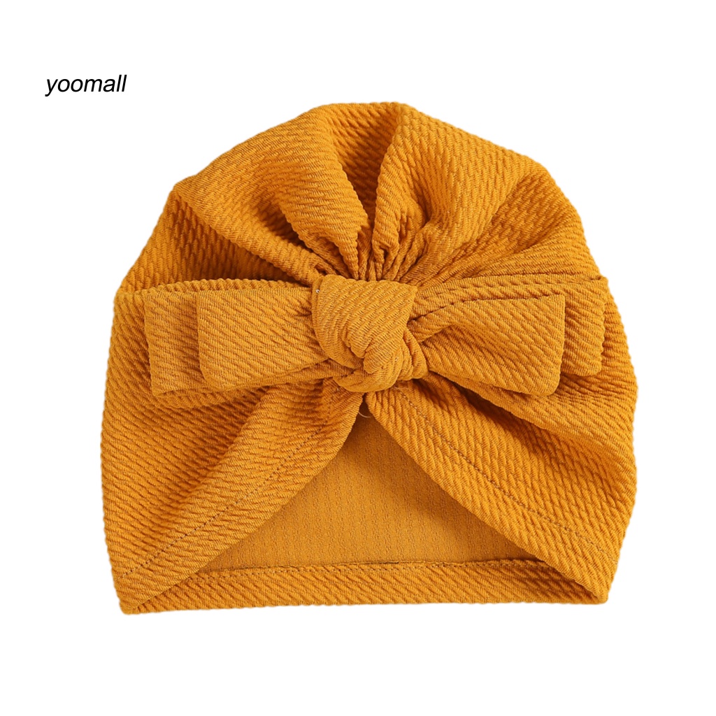 Mũ Nylon Mềm Thắt Nơ Dễ Thương Cho Bé Sơ Sinh