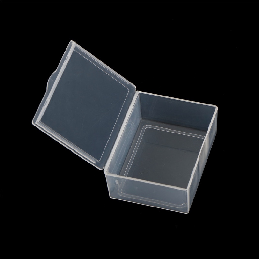 LILY Thực Tế Mini đồ trang sức tổ chức nhựa trong suốt thẻ tên lưu trữ hộp uuu