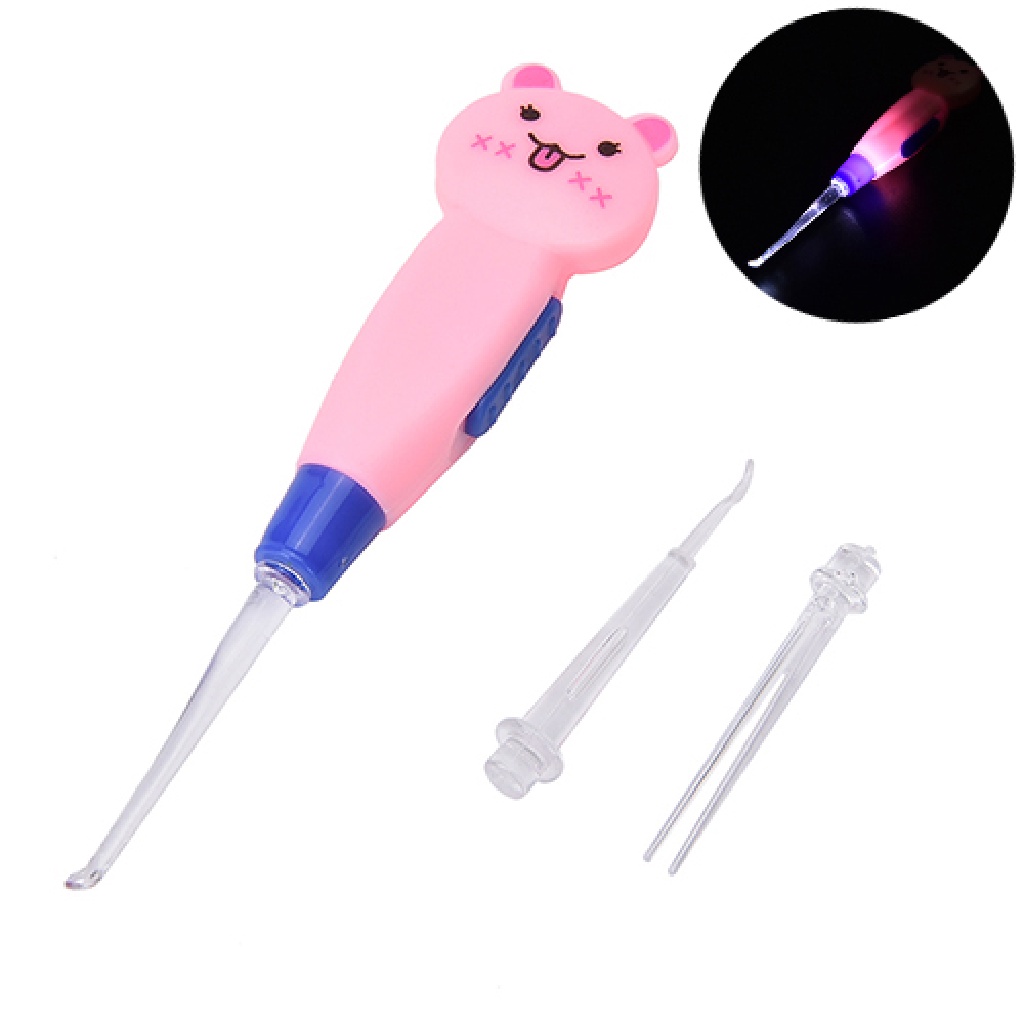 [Dhin] Bộ Dụng Cụ Vệ Sinh Ráy Tai Có Đèn Pin LED Chăm Sóc Sức Khỏe Cho Bé