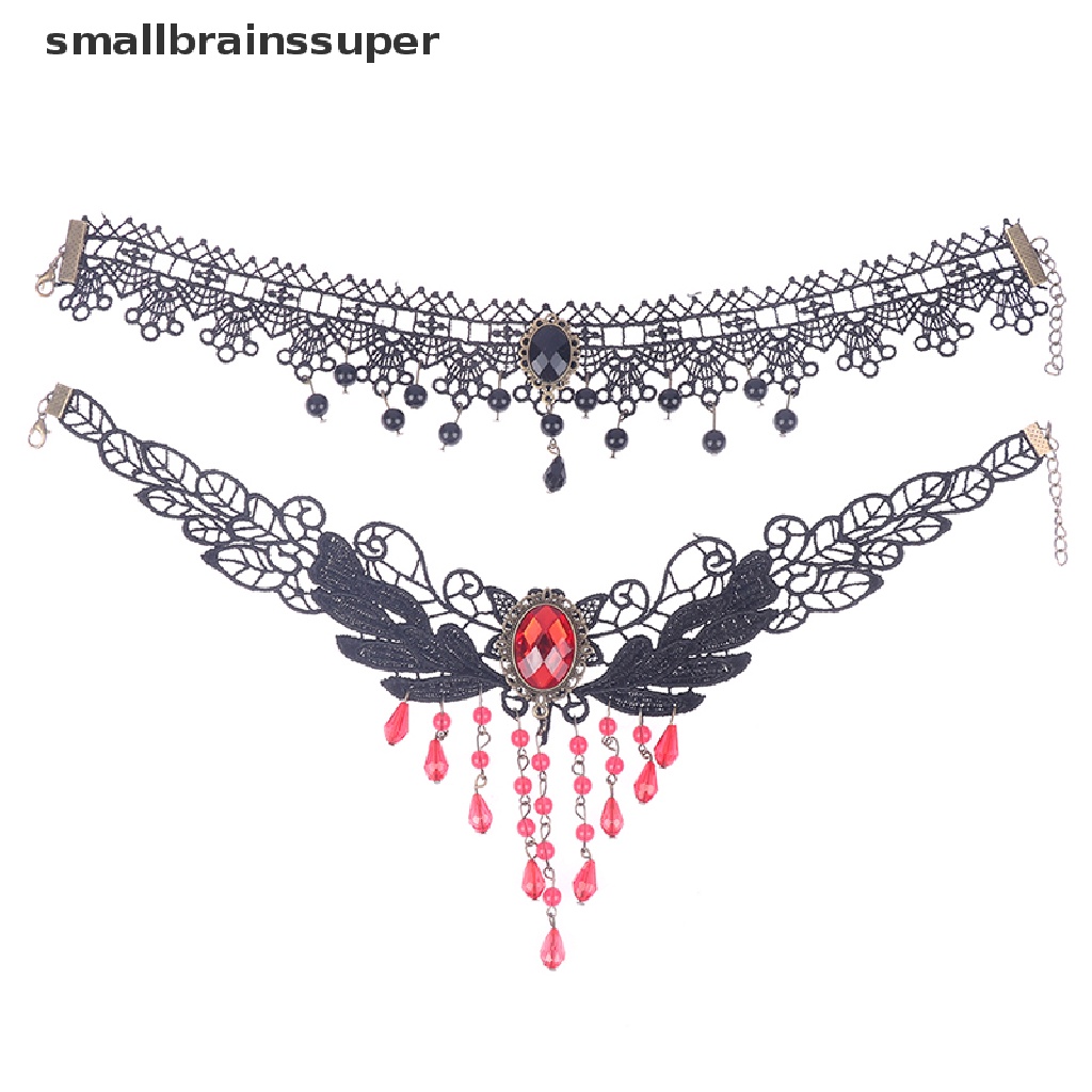 Vòng Cổ Choker Phối Ren Phong Cách Gothic Quyến Rũ Cho Nữ