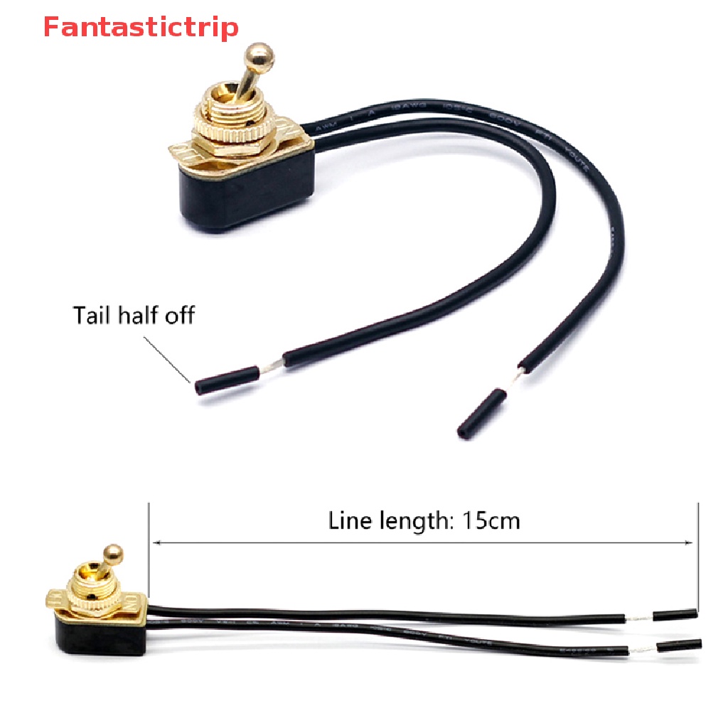 Công Tắc Gạt Tắt / Mở AC 250V 6A Có Dây Cáp MT-2021 SPST Mới