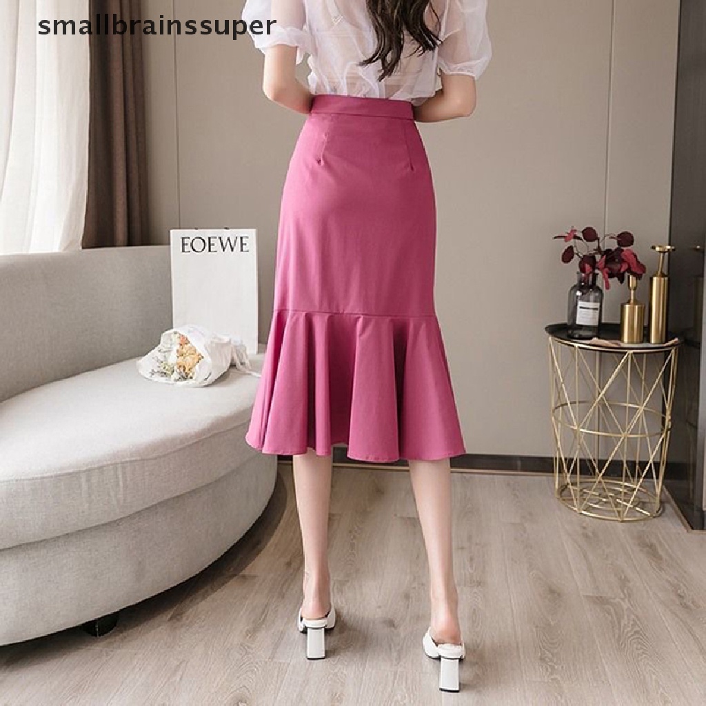Chân Váy Đuôi Cá Dài Lưng Cao Phối Dây Rút Phong Cách Hàn Quốc Thời Trang Cho Nữ