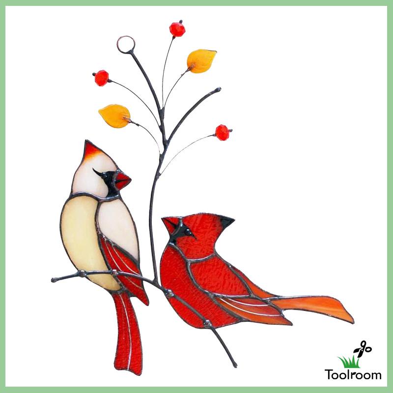 Set 2 Bức Tượng Chim Điêu Khắc Treo Tường Trang Trí Sân Vườn