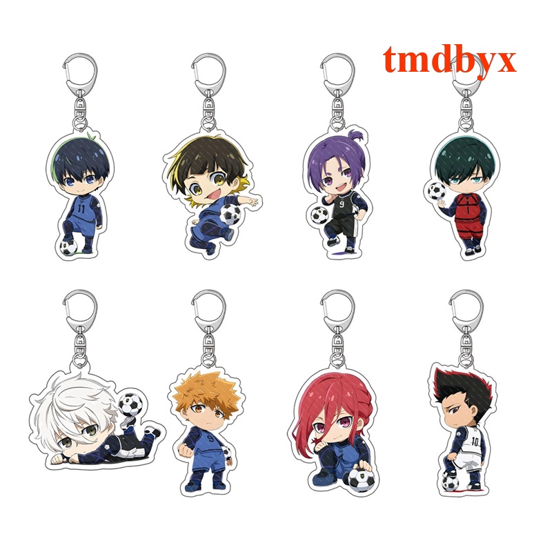 Tmdbyx Móc Khóa Acrylic Màu Xanh Dương Isagi Yoichi Chigiri Hyoma