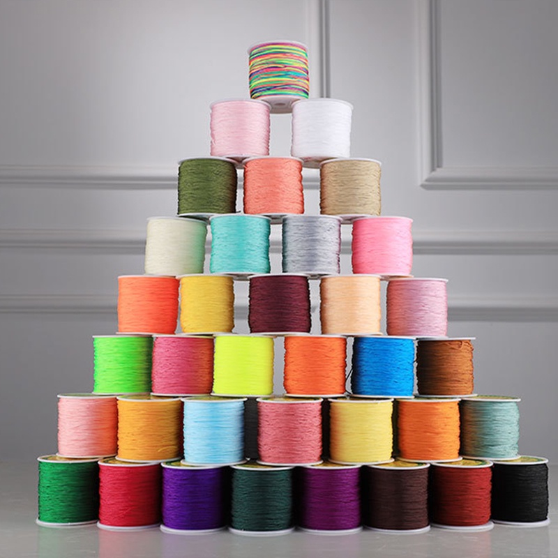 Cuộn Dây Nylon 72 Sợi 0.8mm * 100m Dùng Làm Trang Sức Thủ Công