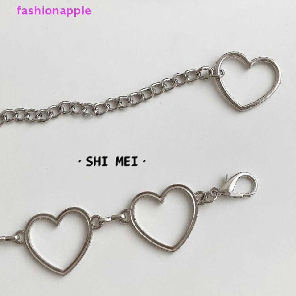 Thắt Lưng Dây Xích 100cm Hình Trái Tim Rỗng Phong Cách Hip Hop Cổ Điển Thời Trang Cho Nữ