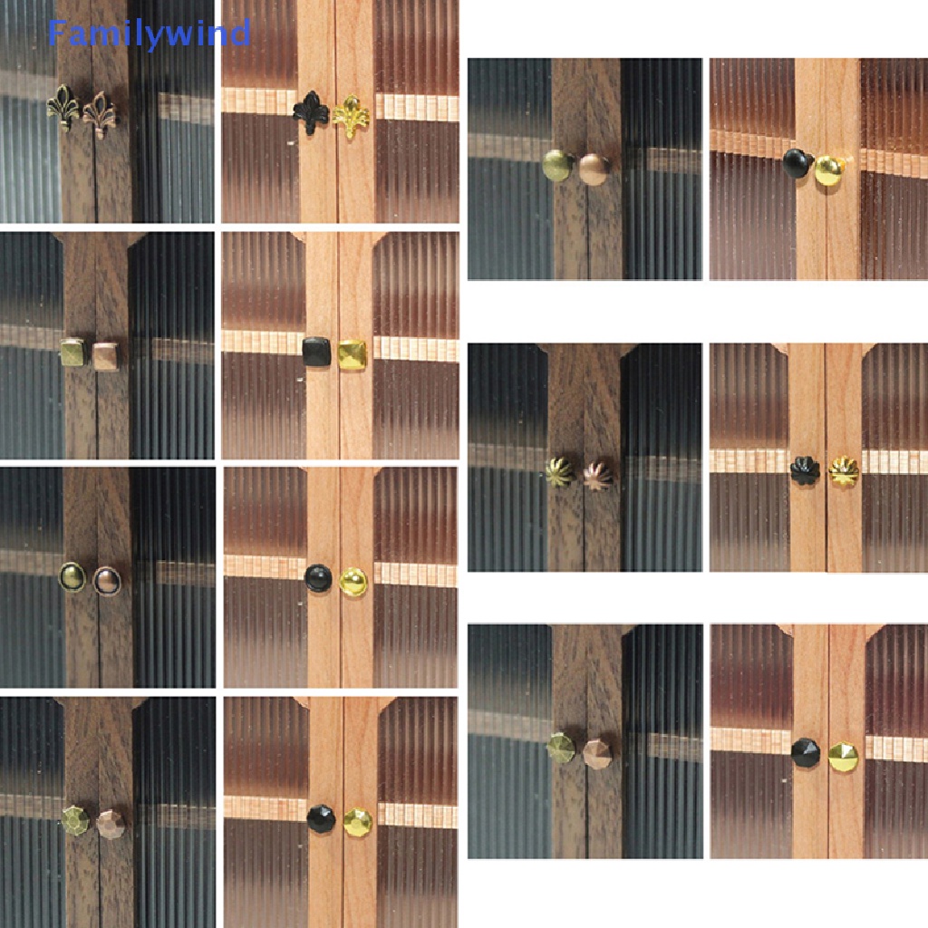 Tay Nắm Ngăn Kéo Tủ Mini Hình Bông Hoa Trang Trí Nhà Búp Bê Tỉ Lệ 1: 12