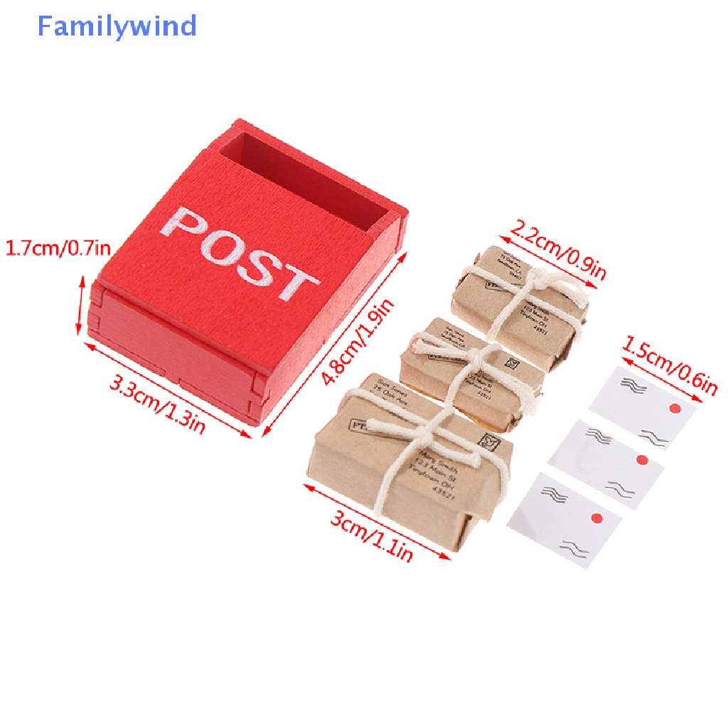 1 Set Hộp Thư Mini 1: 12 Trang Trí Vườn Nhà Búp Bê