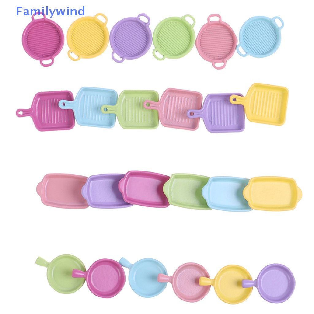 Set 4 Đĩa Đựng Bít Tết Tỉ Lệ 1 / 12 Dùng Để Trang Trí Nhà Búp Bê