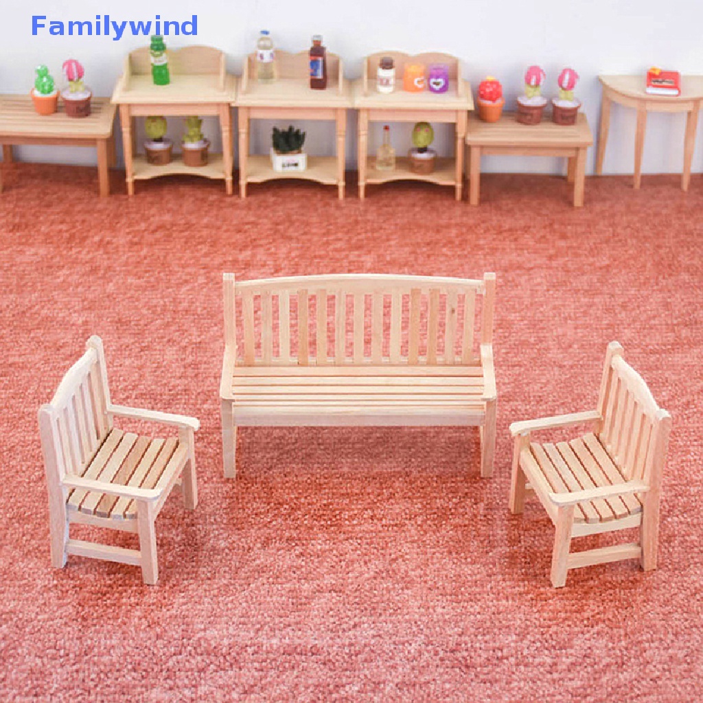 Mô Hình Ghế Đôi Dài 1 / 12 Trang Trí Nhà Búp Bê DIY