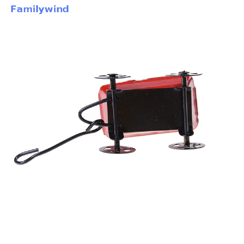 Mô Hình Xe Đẩy Em Bé Bằng Kim Loại Tỉ Lệ 1: 12 Trang Trí Nhà Búp Bê