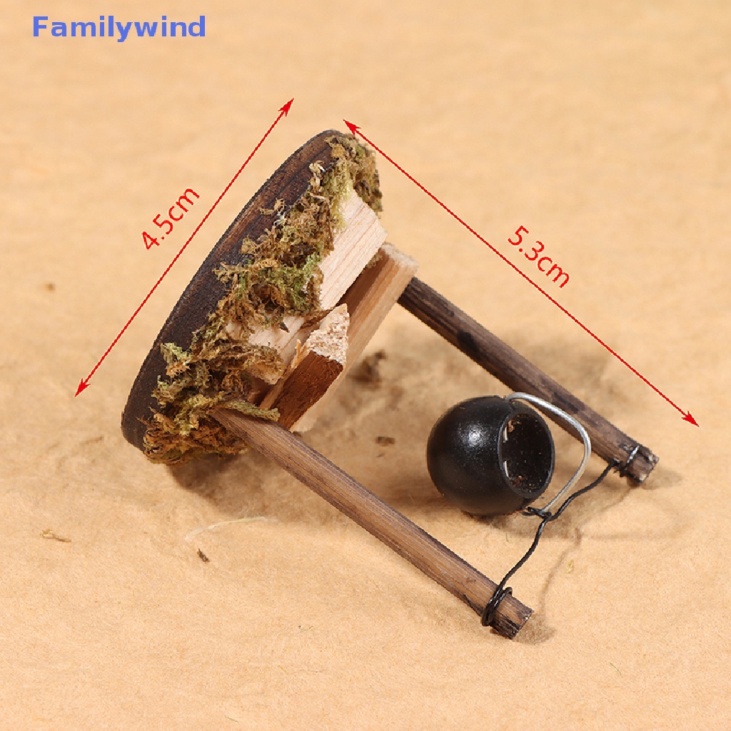 Mô Hình Ngôi Nhà Búp Bê DIY Có Móc Treo Trang Trí Vườn Nhà