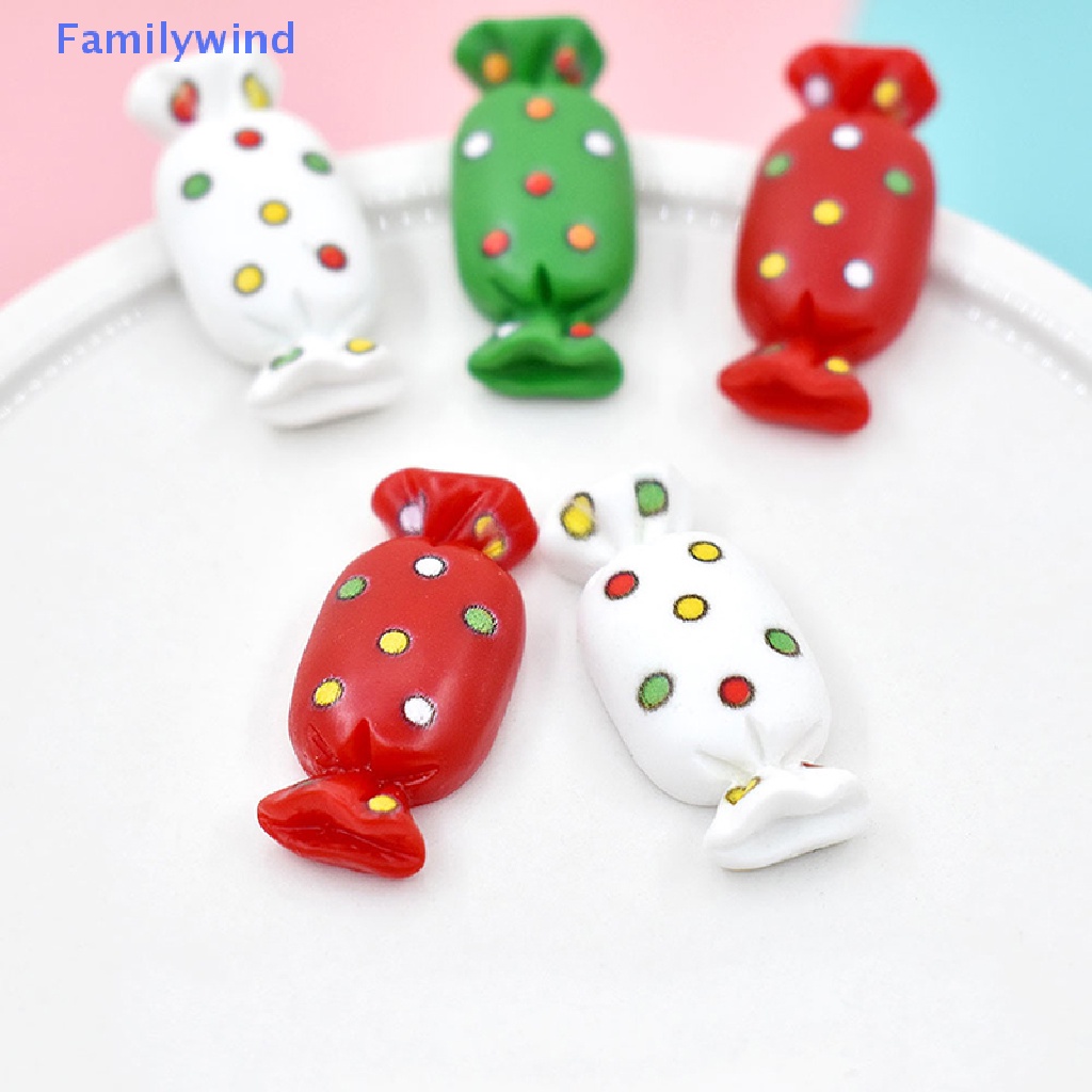 Set 10 Kẹo Giáng Sinh Mini Trang Trí Nhà Búp Bê 1: 12