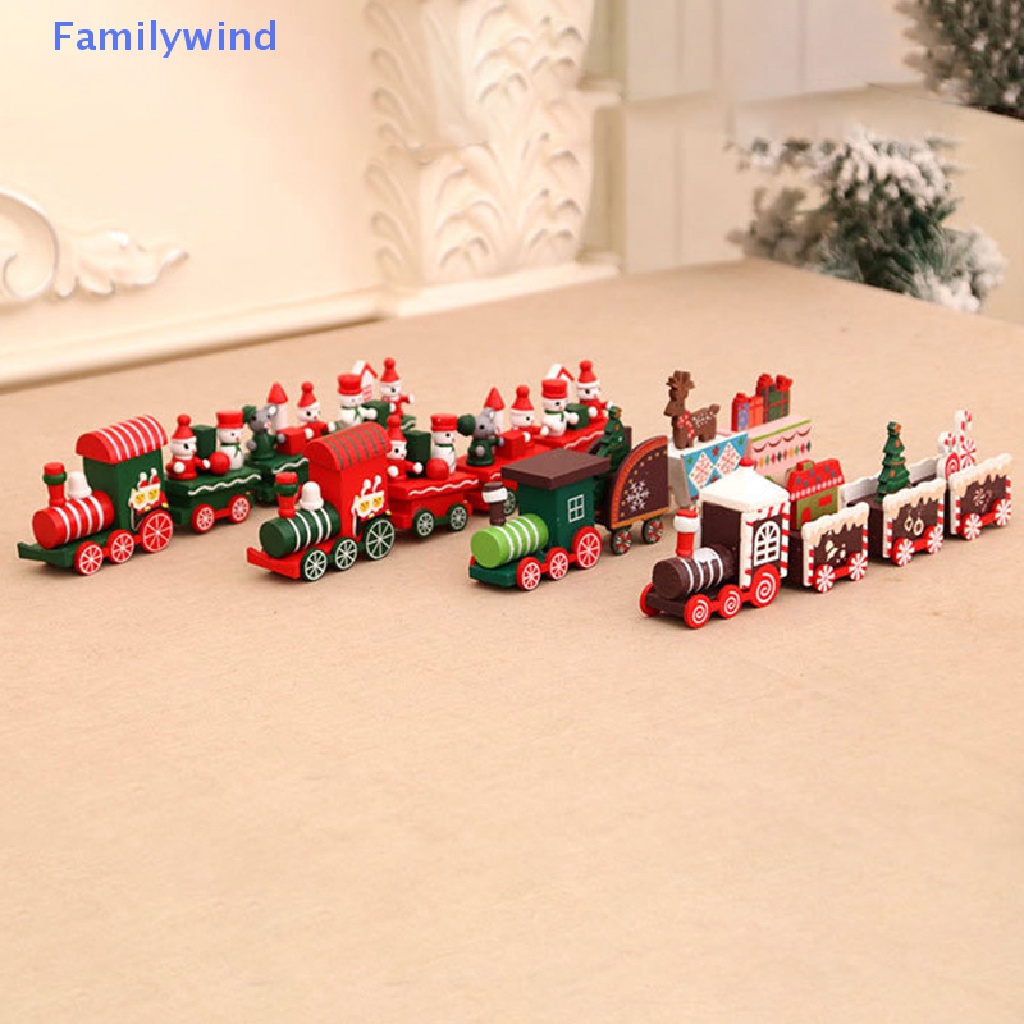 Mô Hình Tàu Lửa Nhỏ Trang Trí Cửa Sổ Cho Nhà Búp Bê Dịp Giáng Sinh