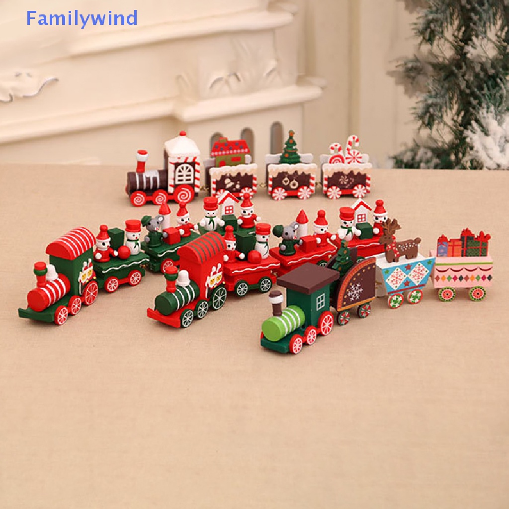 Mô Hình Tàu Lửa Nhỏ Trang Trí Cửa Sổ Cho Nhà Búp Bê Dịp Giáng Sinh