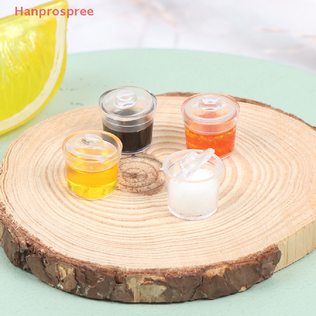 1 Bộ Hũ Đựng Gia Vị Muối Đậu Nành Trang Trí Nhà Búp Bê 1: 12