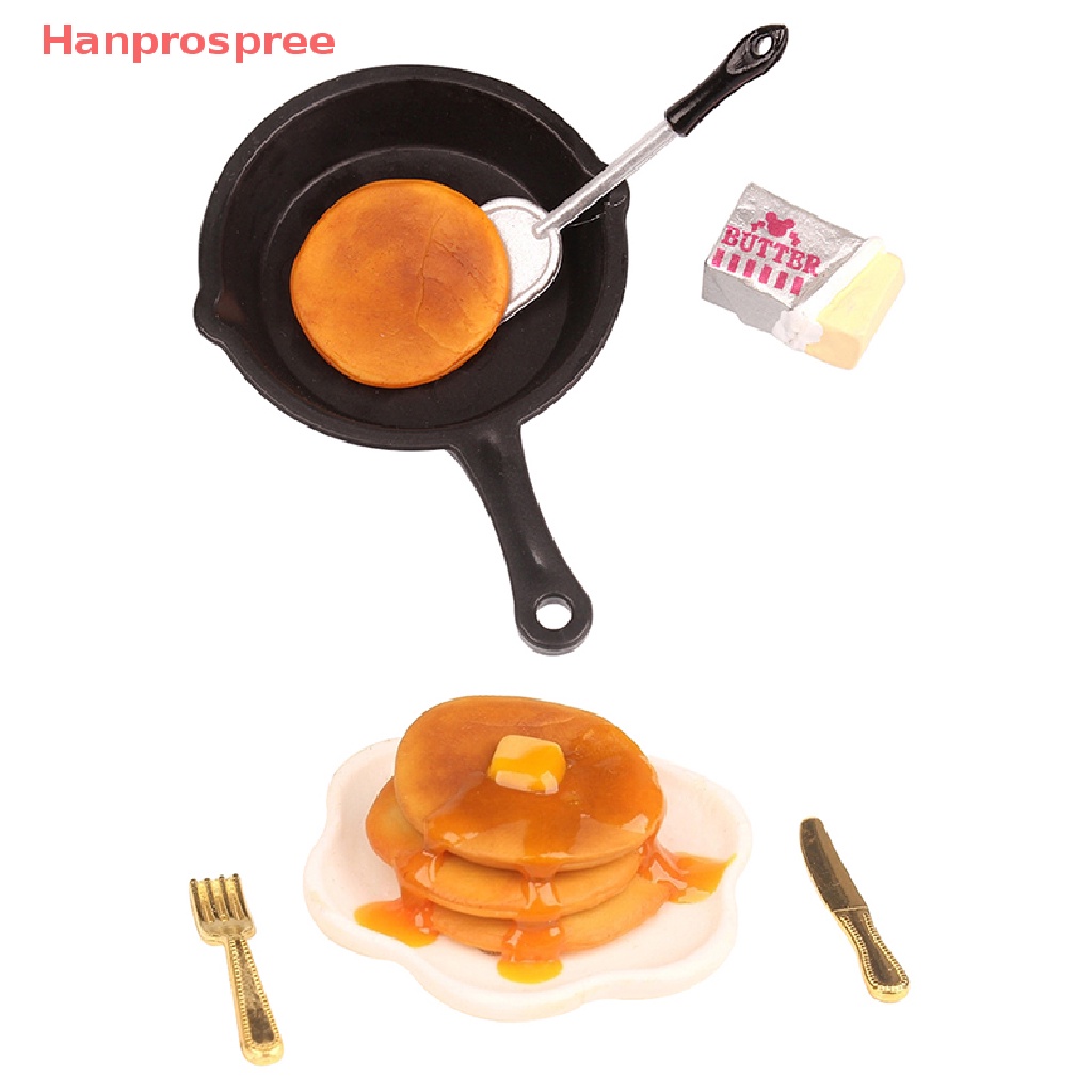 1 Set Mô Hình Chảo / Bánh Muffin / Mật Ong Bằng Sắt Tỉ Lệ 1: 12 Trang Trí Nhà Búp Bê
