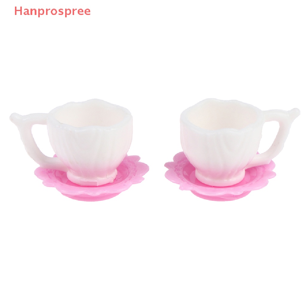 Bộ 3 Ấm Tách Uống Trà Cà Phê Và Đĩa Lót Trang Trí Nhà Búp Bê