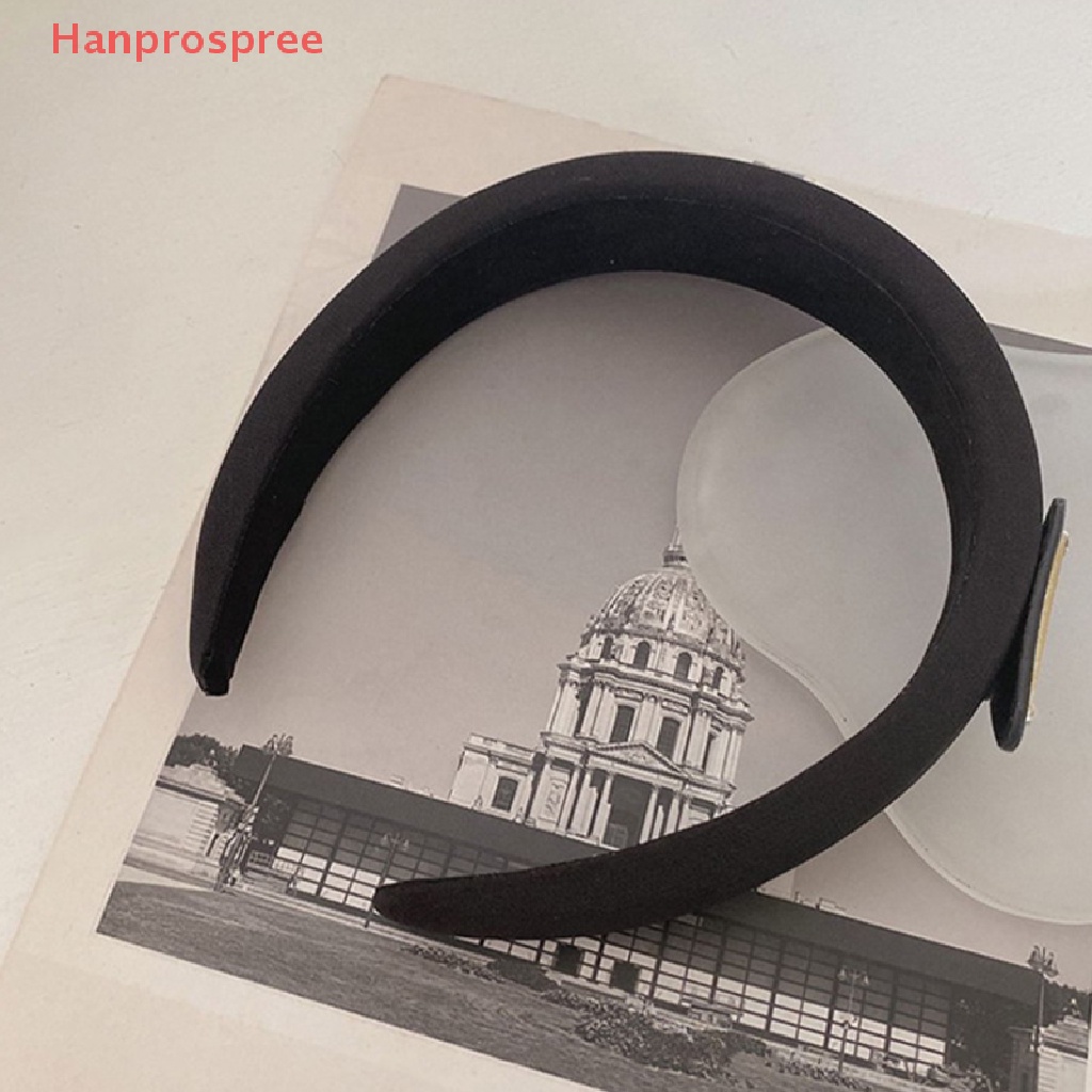 Băng Đô Cài Tóc Dày Dặn Màu Đen Phong Cách Pháp Cho Nữ