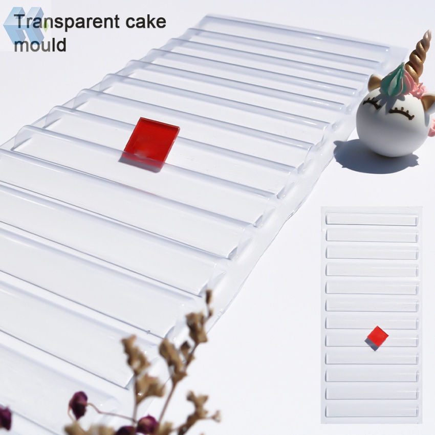 Khuôn Nhựa Trong Suốt Tạo Hình Gạch 3d Trang Trí Bánh Kem / Socola