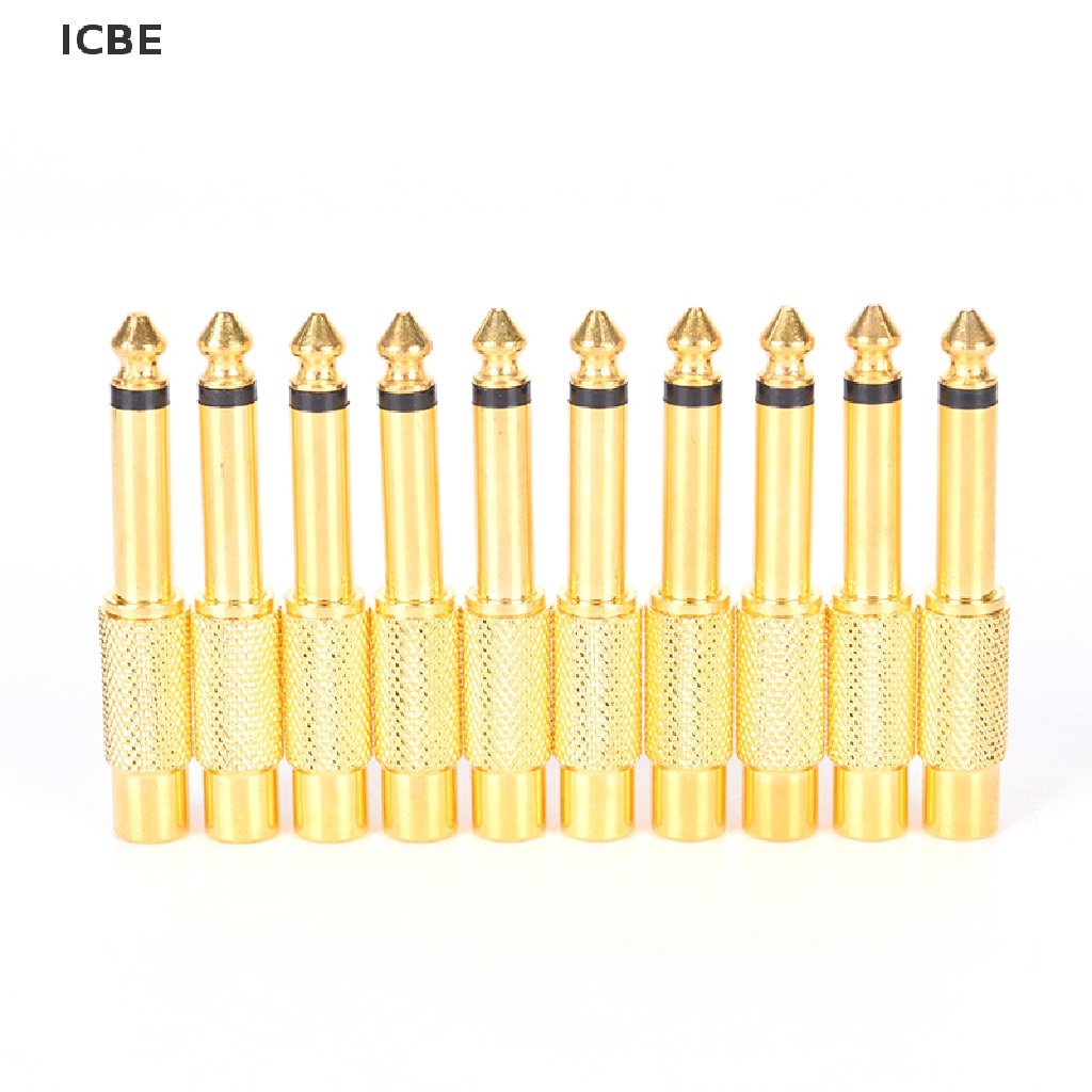 Set 10 Đầu Nối Chuyển Đổi Giắc Cắm RCA Sang Đầu Cắm 6.35mm Chuyên DụngBán Chạy VN VN
