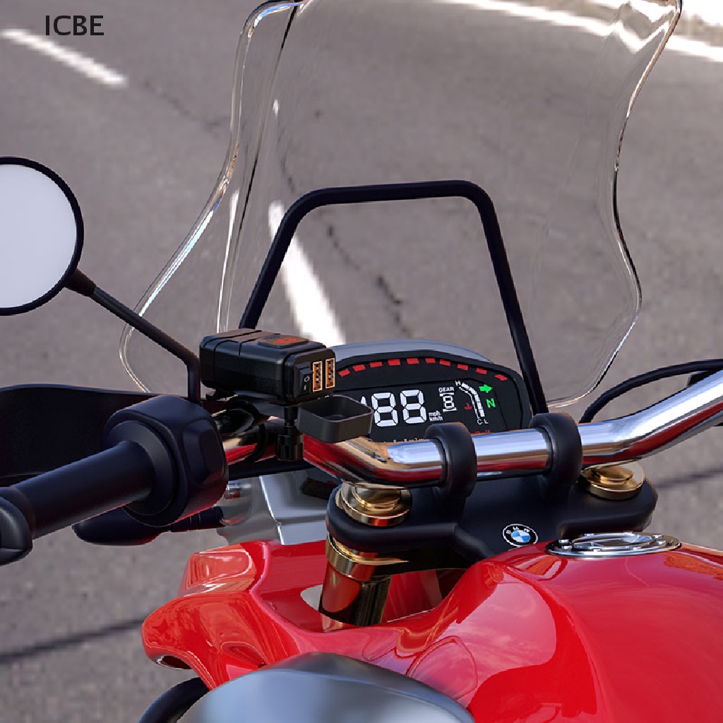 Usb Vôn Kế Kỹ Thuật Số QC 3.0 Cho Xe Máy