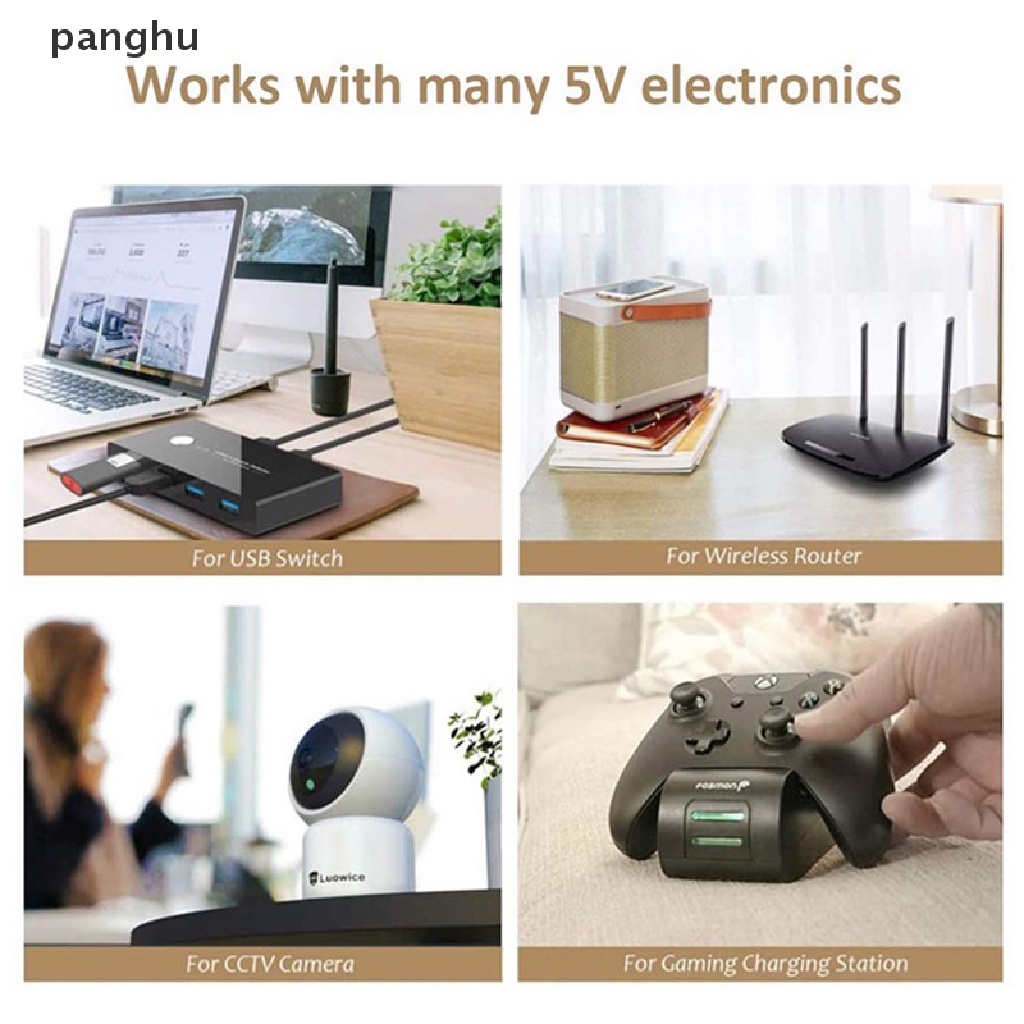 Phích Cắm Sạc Chuyển Đổi Nguồn Điện DC 5V 1A 2A AC 100V-240V Phích Cắm US Tiện Dụng