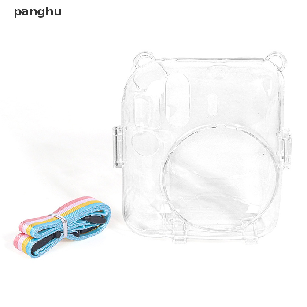 Ốp Điện Thoại Trong Suốt Lấp Lánh Có Dây Đeo Cho Fujifilm Instax Mini 12