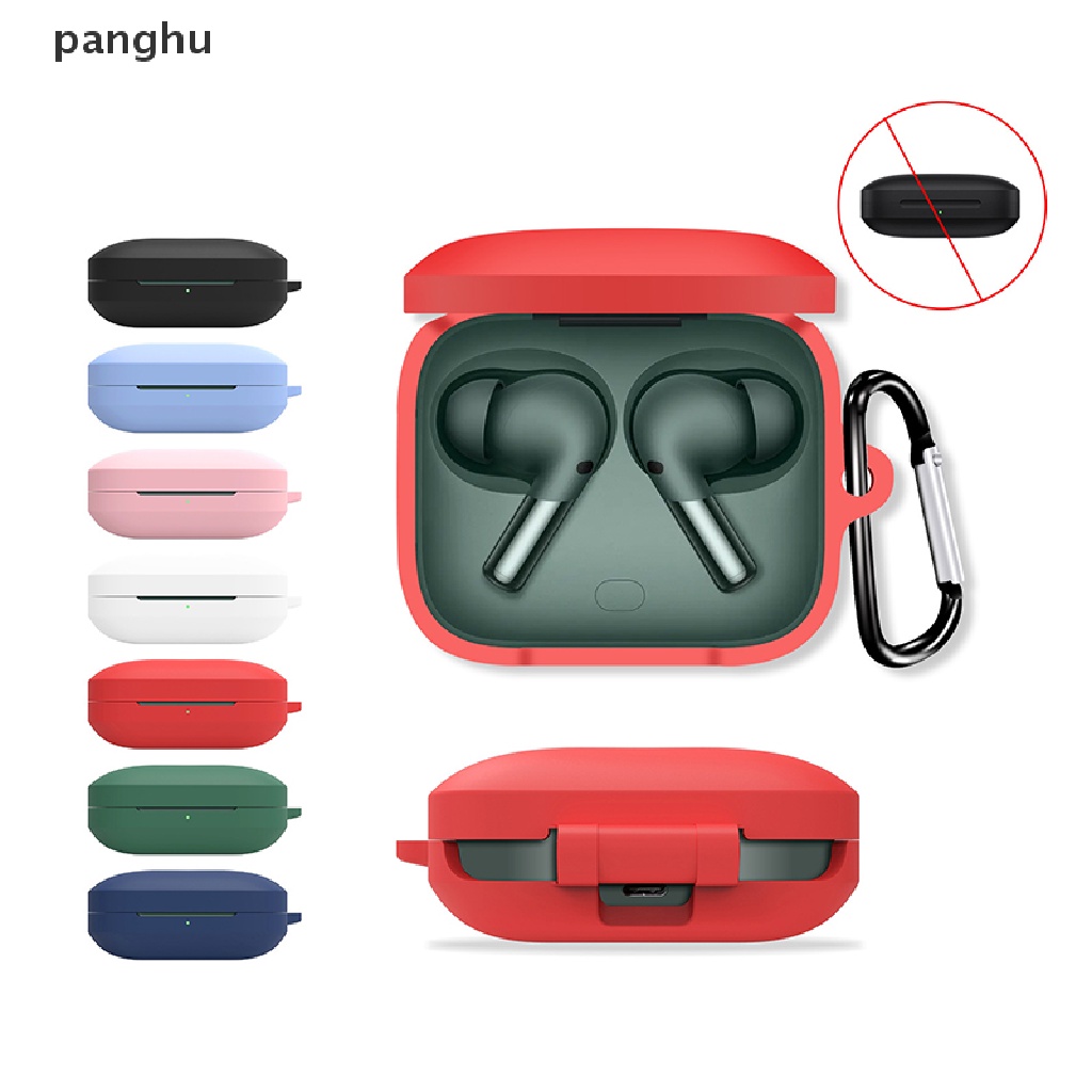 Vỏ Bảo Vệ Hộp Sạc Tai Nghe Oneplus Buds Pro 2 Bluetooth Không Dây Bằng Silicon Chống Rơi Có Khóa Cài