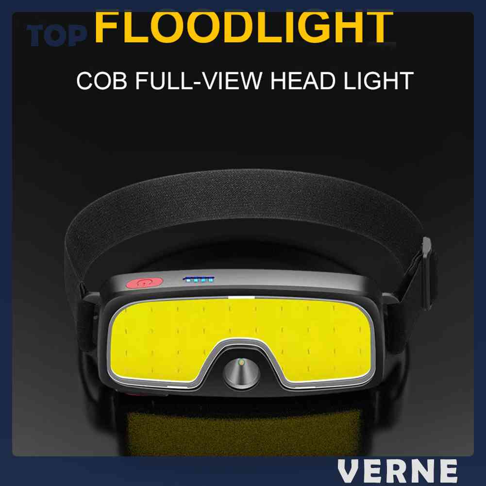 Đèn Pin XPE COB LED Đeo Trán Chống Thấm Nước