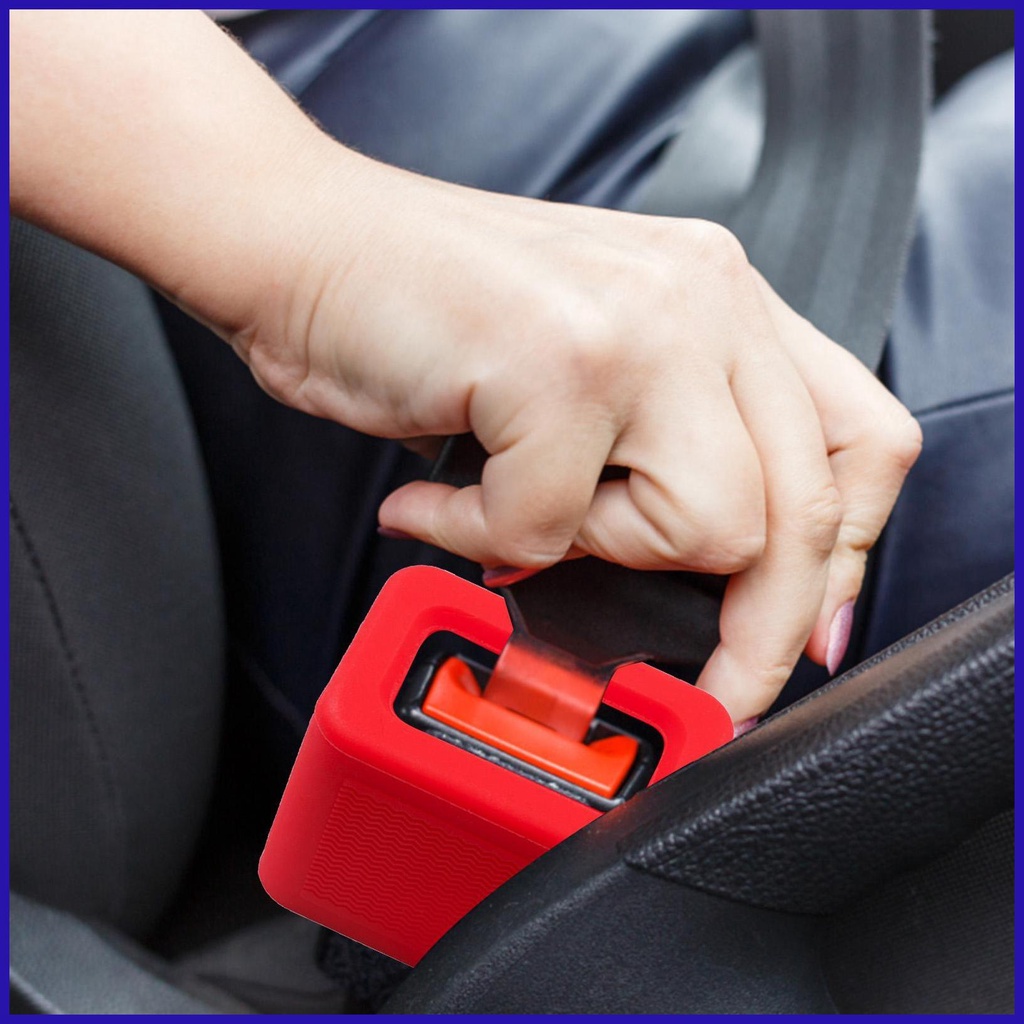 Chốt Khóa Dây An Toàn Xe Hơi Bằng Silicon Nhiều Màu Tiện Dụng