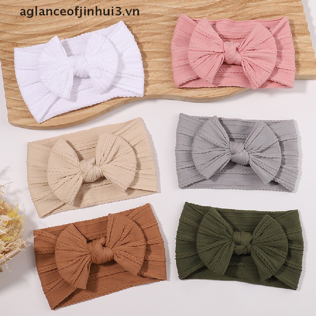 1 Mũ Len Mềm Thắt Nơ Lớn Đáng Yêu Cho Bé