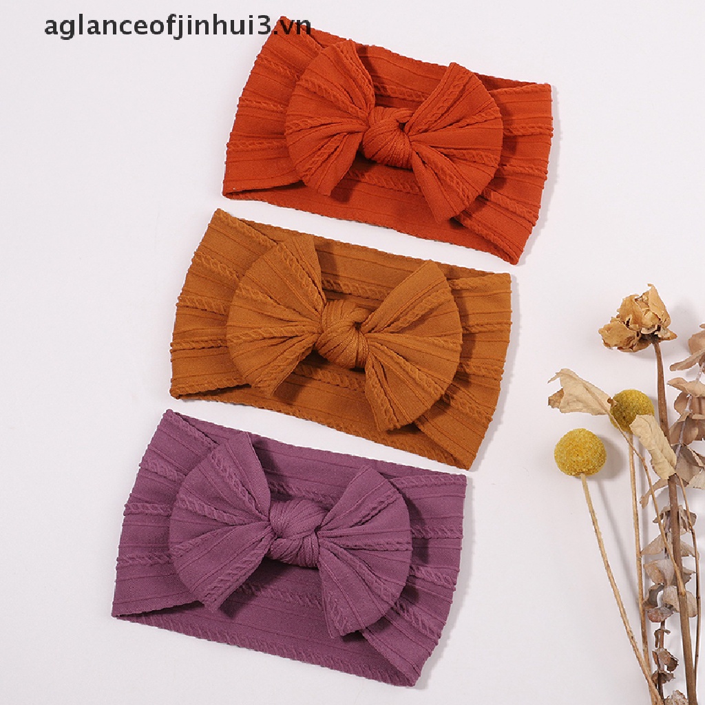 1 Mũ Len Mềm Thắt Nơ Lớn Đáng Yêu Cho Bé