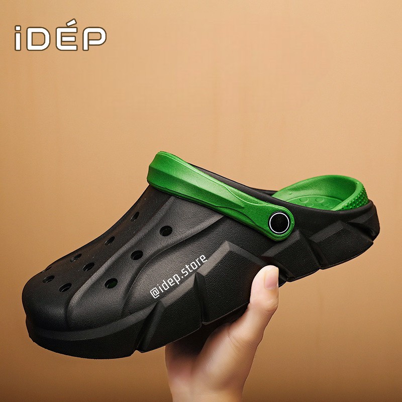 𝐢𝐃é𝐩 𝐒𝐋𝟎𝟕𝟎 Dép Cross Nam Đi Biển - Giày sục lười lỗ nam đế gợn sóng cao 4cm đi mưa siêu bền