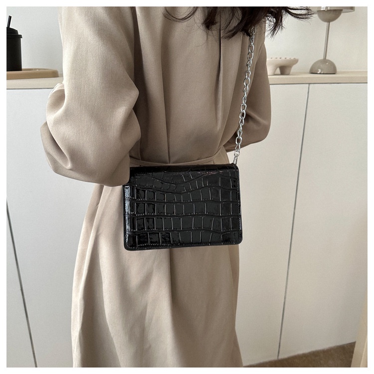 Túi Đeo JASMIN NOIR Chéo Giả Da Cá Sấu Thời Trang Dành Cho Nữ