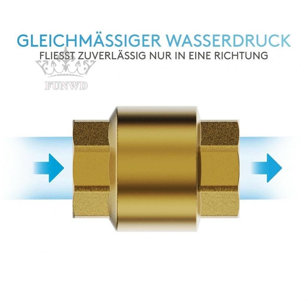 【FUNWD】Check Valve Made Of High Quality Check Valve Brass 1/2 3/4 1inch Intensification