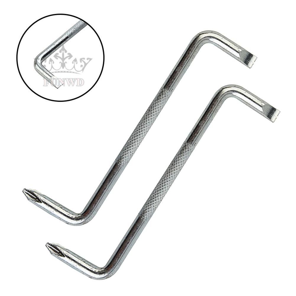【FUNWD】2PCS Z Type 6mm Slotted Cross Screwdriver Magnetic Tip Screw Driver Repair Tool