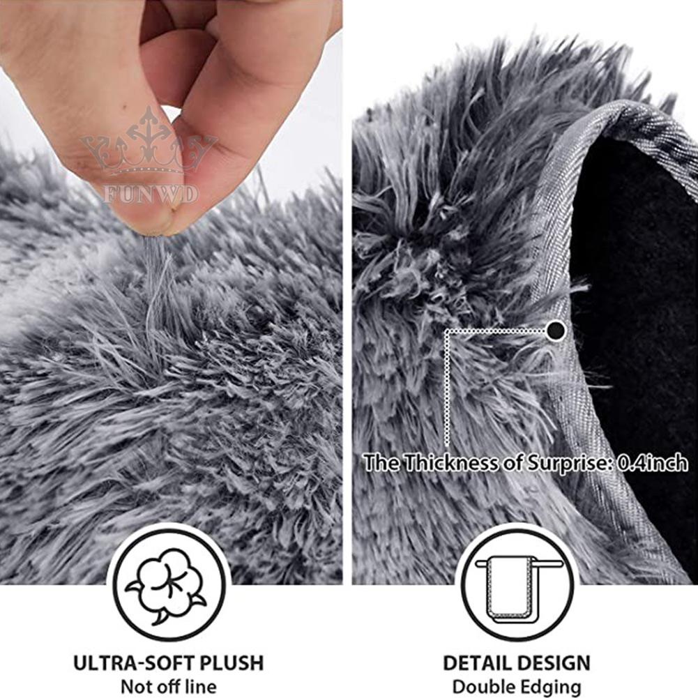 【FUNWD】3PCS  Bathroom Rugs Set Mat Contour with Toilet Lid Cover Solid Embroidery