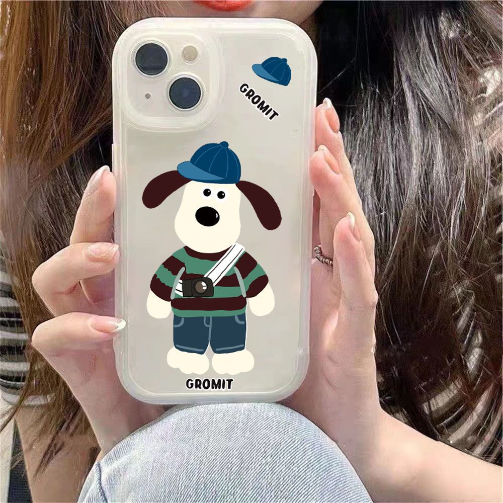 Hoạt Hình Ốp Điện Thoại tpu Dẻo Họa Tiết Chú Chó Dễ Thương Cho iphone 15 11 14 pro 12 13 mini xs max x xr 7 8 6 6s plus se2020