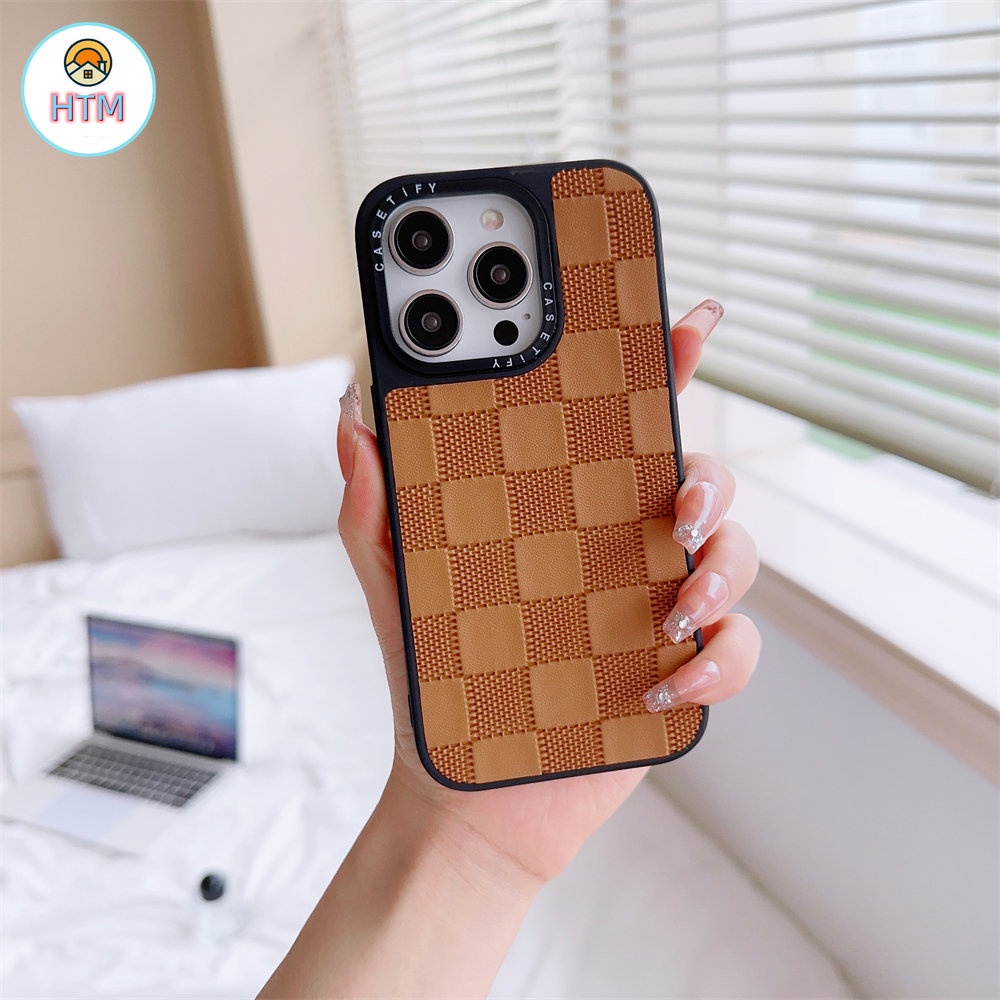 Ốp Điện Thoại Cứng Họa Tiết Kẻ Ô Cổ Điển Cho IPhone 14 13 12 Pro Max 11 14 Pro XS Max X 7 8 Plus