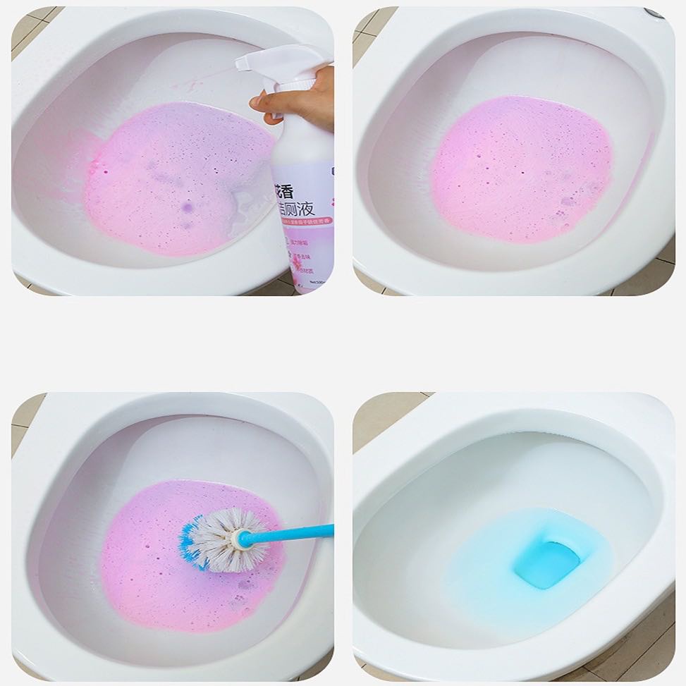 Chai xịt tẩy rửa bồn cầu, nhà vệ sinh đa năng siêu sạch hương nước hoa anh đào khử khuẩn 500ml
