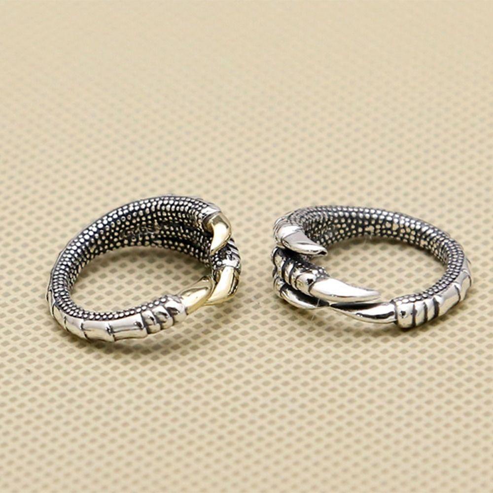 Nhẫn Nam Hình Móng Vuốt Rồng Bằng Hợp Kim Phong Cách Hàn Quốc Tinh Tế Làm Quà Sinh Nhật Vanes