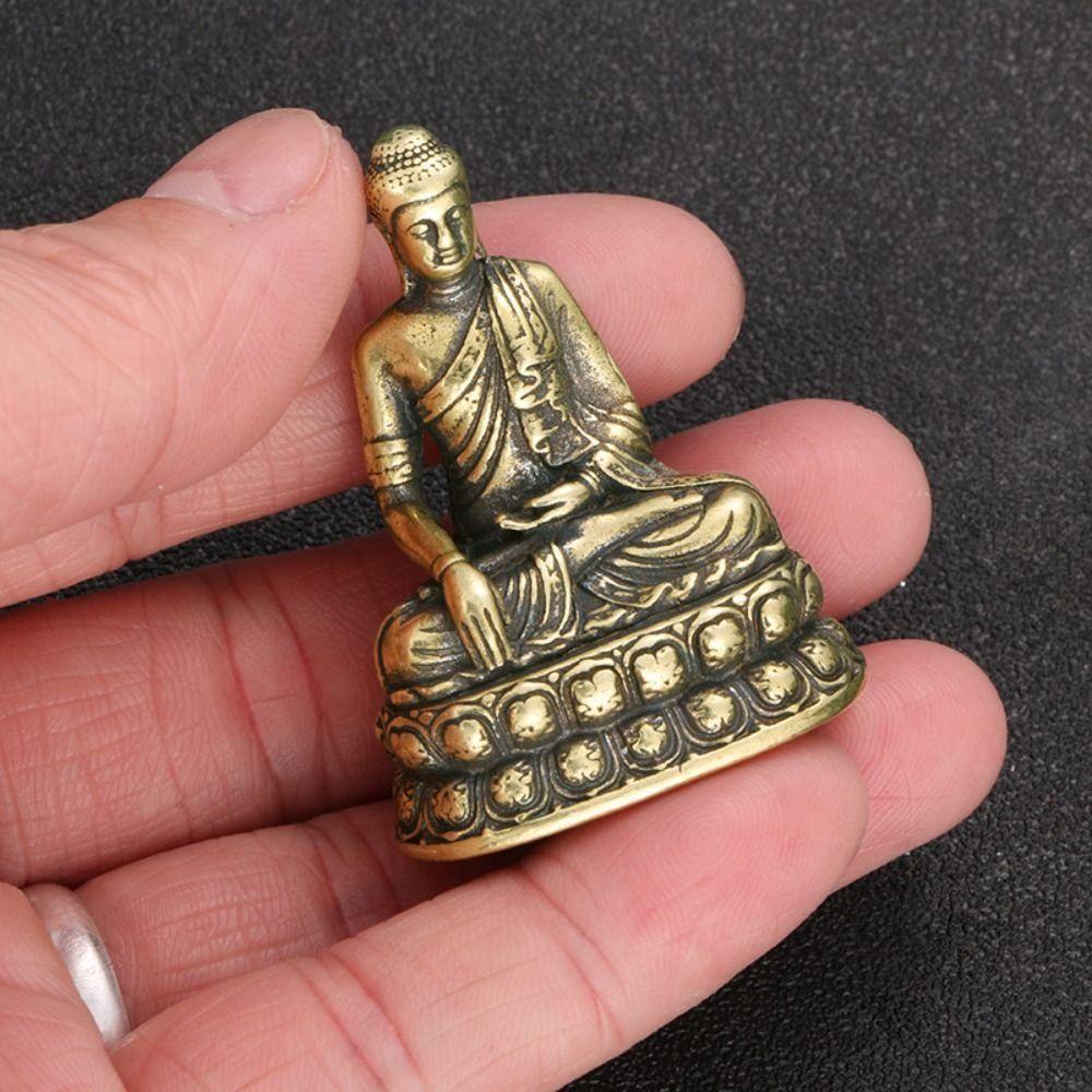Mmluck sakyamuni Tượng Phật Nhỏ Gọn Cổ Điển Dễ Lau Chùi Trang Trí Xe Hơi fengshui Phục Vụ Phật Giáo