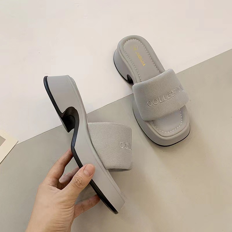 Dép Sandal Đế Dày Tăng Chiều Cao 4IEH Thiết Kế Mới Thời Trang Cho Nữ
