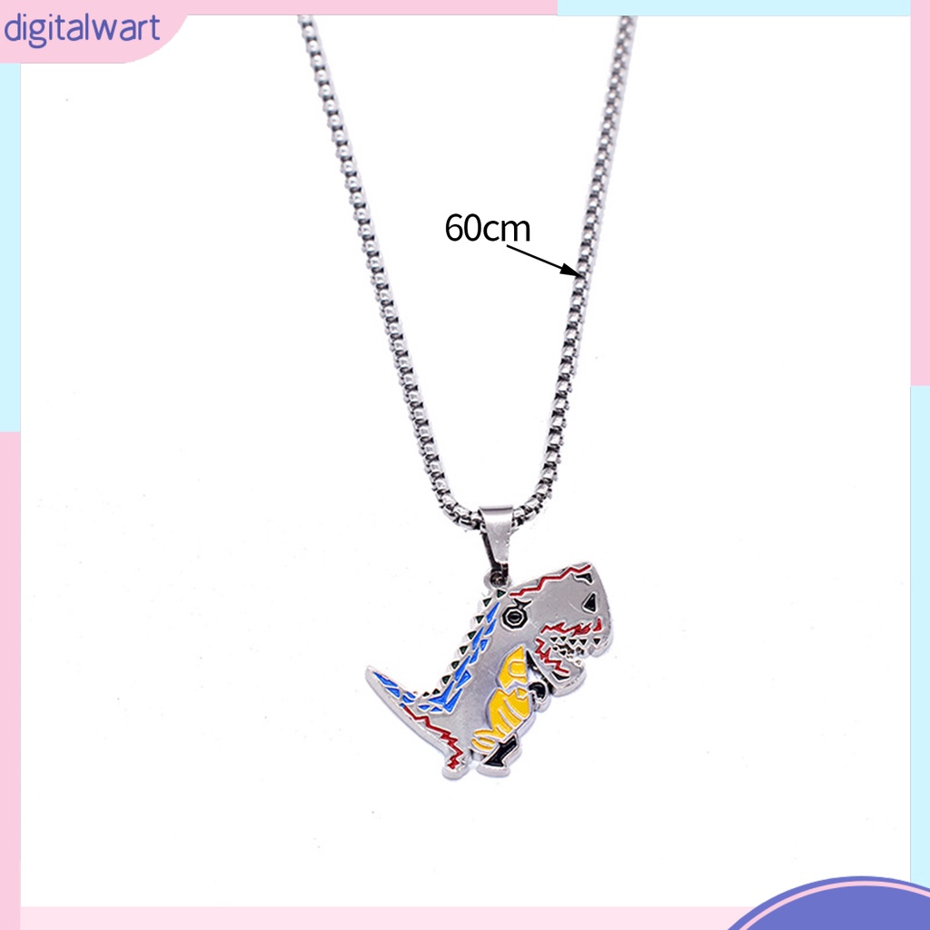 Vòng cổ Mặt Hình Khủng Long Mạ Điện Chống Rỉ Sét Dễ Thương