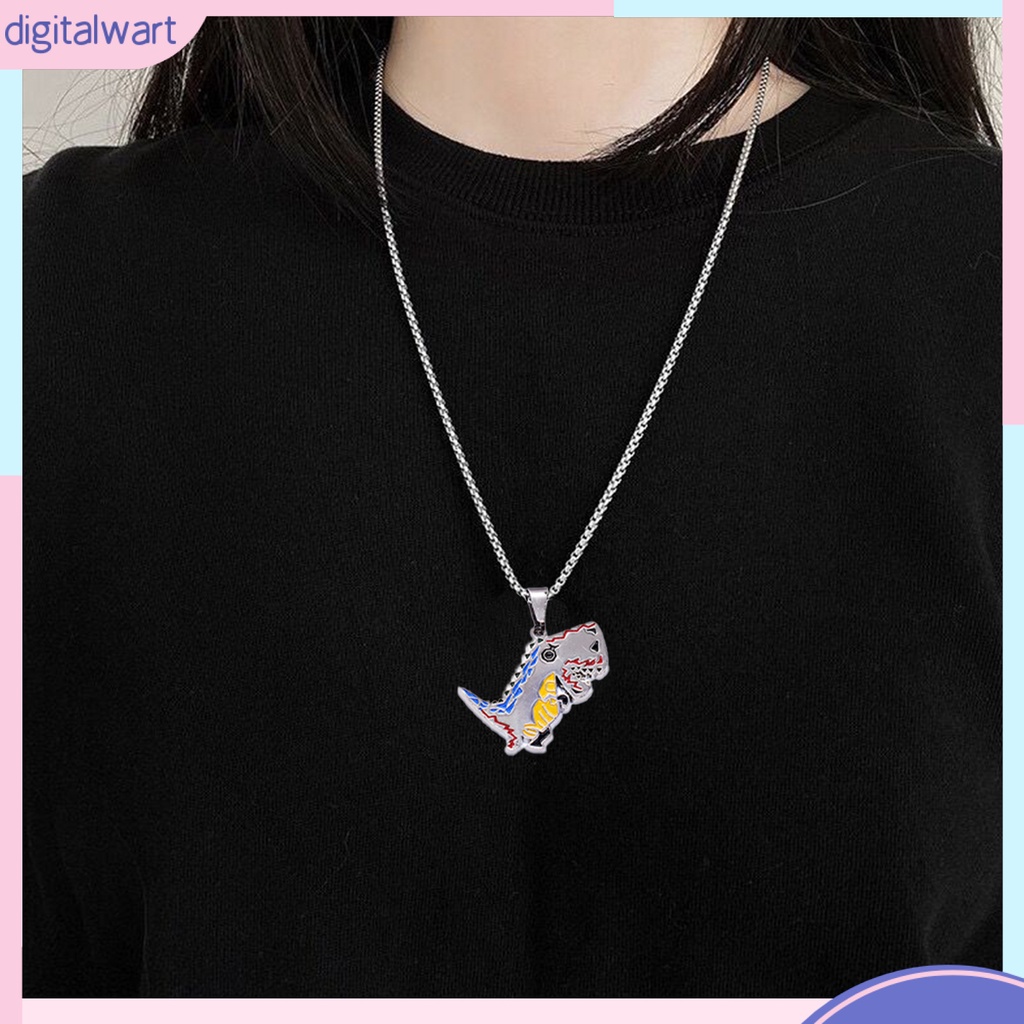 Vòng cổ Mặt Hình Khủng Long Mạ Điện Chống Rỉ Sét Dễ Thương