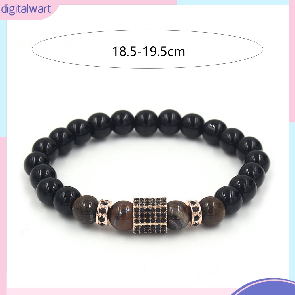 Vòng Tay Chuỗi Hạt Pha Lê Giả Phong Cách Vintage Thanh Lịch Cho Nam